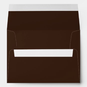 Dark Brown Christmas Card Holiday Envelopes by thechristmascardshop at Zazzle