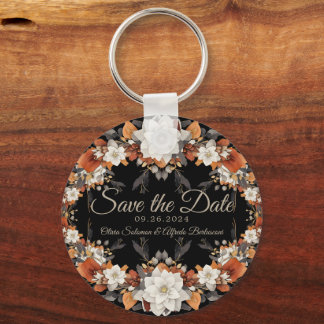  Dark brown, coffee caramel and beige autumn  Keychain