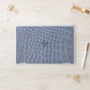  Dark Brown Crocodile Leather Texture Design HP Laptop Skin