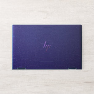  Dark Brown Crocodile Leather Texture Design HP Laptop Skin