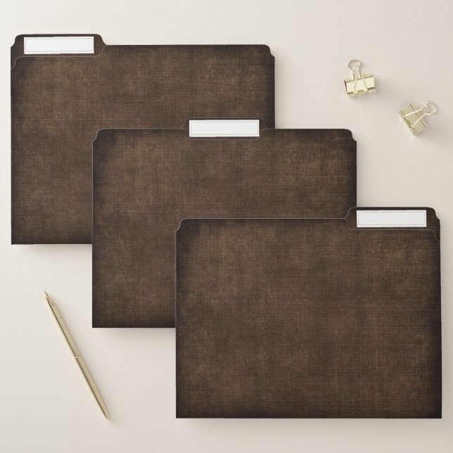 Dark Brown File Folder (Set)
