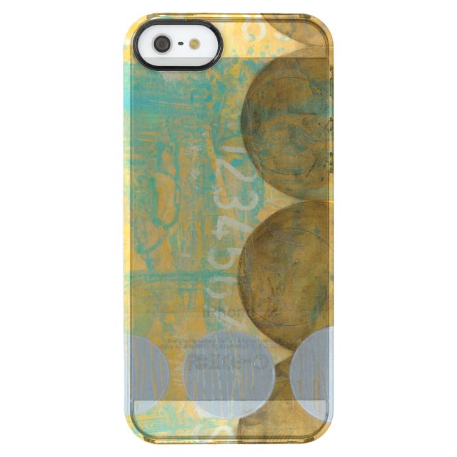 Dark Brown & Grey Circles with Numbers Numbers Uncommon iPhone Case (Back)