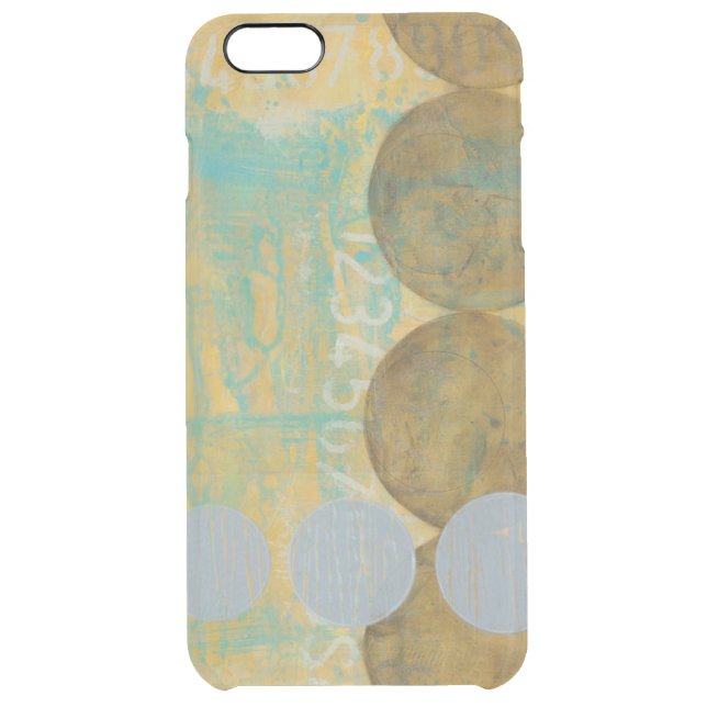 Dark Brown & Grey Circles with Numbers Numbers Uncommon iPhone Case (Back)