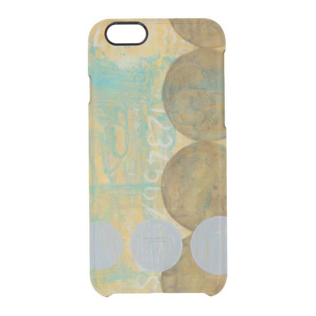 Dark Brown & Grey Circles with Numbers Numbers Uncommon iPhone Case (Back)