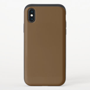 Dark Brown iPhone X Slider Case