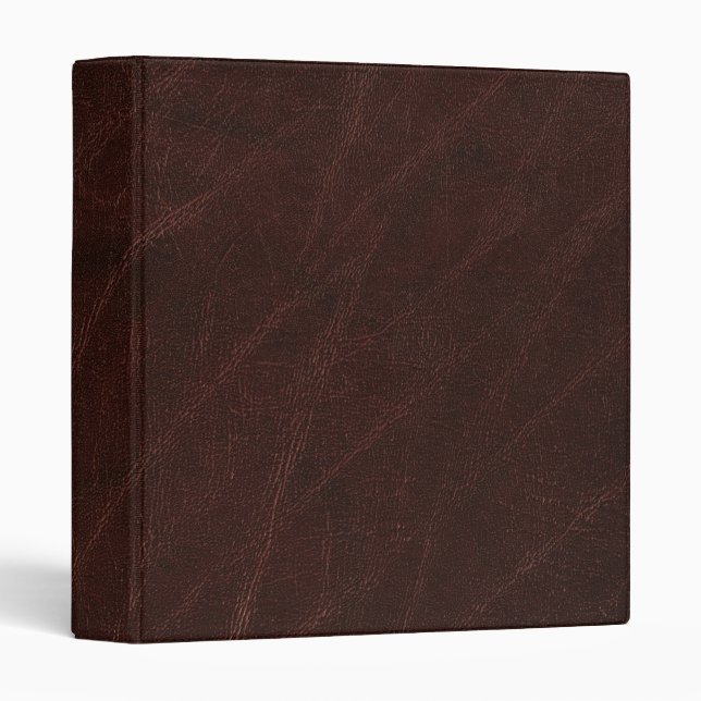 Dark Brown Leather Binder (Front/Spine)