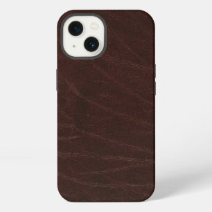 Dark Brown Leather iPhone 13 Case