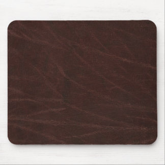 Dark Brown Leather Mouse Pad