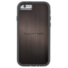 Dark Brown Metallic Look Pattern-Monogram