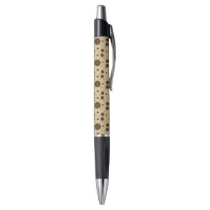 Dark Brown Micro Floral Sand Pen