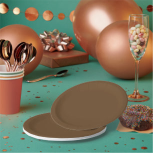 Dark Brown Paper Plates