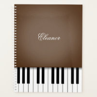 Dark Brown Piano Music Keyboard CustomIzed