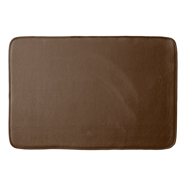 Dark Brown: Solid Color Bath Mat (Front)