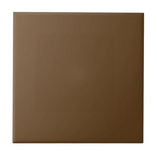Dark Brown Solid Color Ceramic Tile