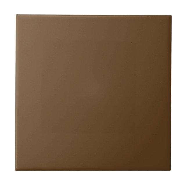 Dark Brown Solid Color Ceramic Tile (Front)