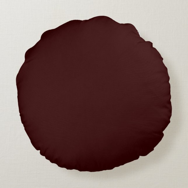 dark brown solid plain pillow (Back)