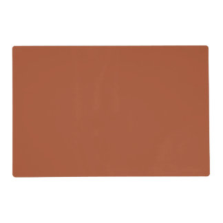 Dark Brown Terracotta Clay Solid Color 022-40-26 Placemat