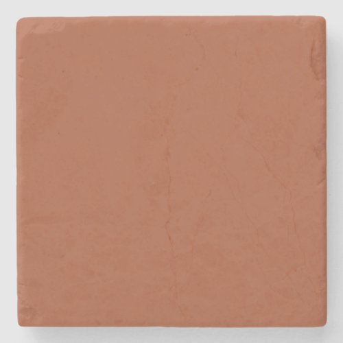 Dark Brown Terracotta Clay Solid Color 022_40_26 Stone Coaster