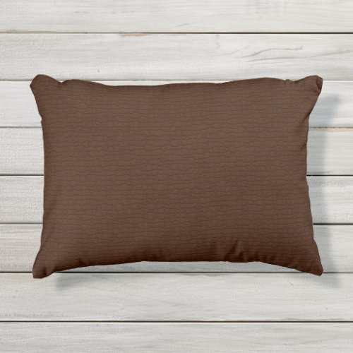 Dark Brown Textured Pattern Outdoor Patio Outdoor Outdoor Pillow