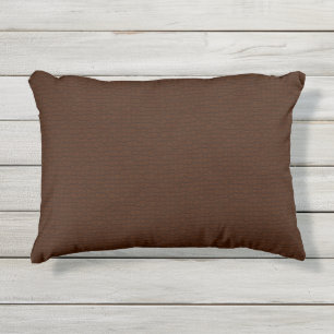 Dark Brown Textured Pattern Outdoor Patio Outdoor Pillow