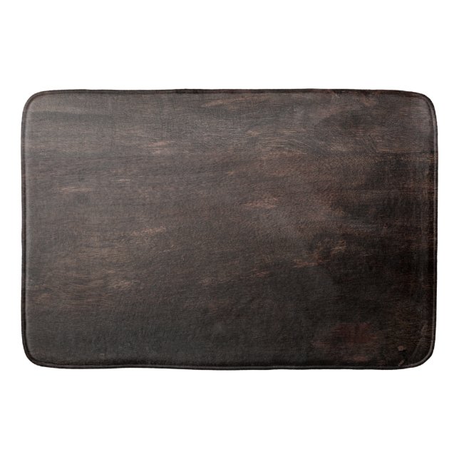 Dark Brown Wood Bath Mat (Front)