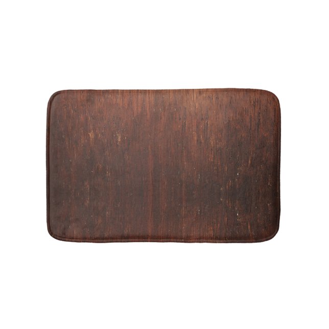 Dark Brown Wood Bathroom Mat (Front)