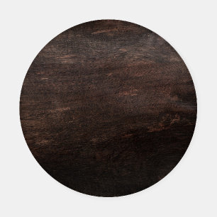 Dark Brown Wood Coaster Set