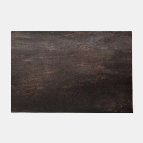 Dark Brown Wood Door Mat
