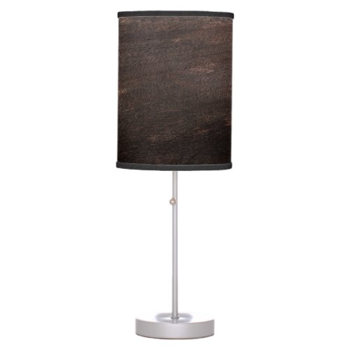 Dark Brown Wood Lamp