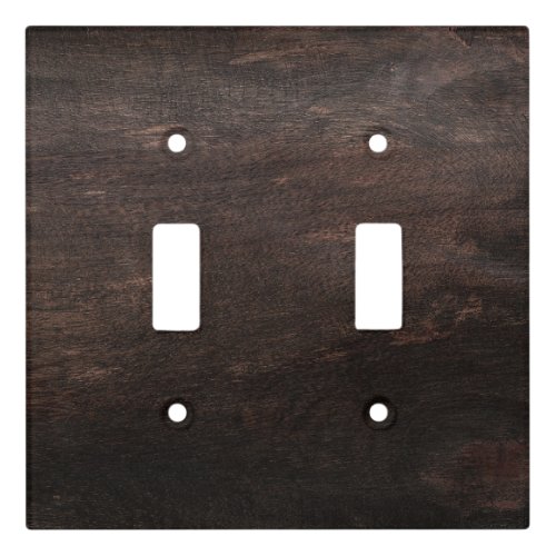 Dark Brown Wood Light Switch Cover