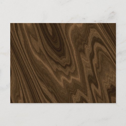 Dark Brown Wood Texture Postcard