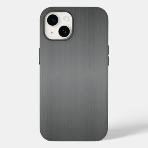 Dark Brushed Metal Look Case_Mate iPhone 14 Case