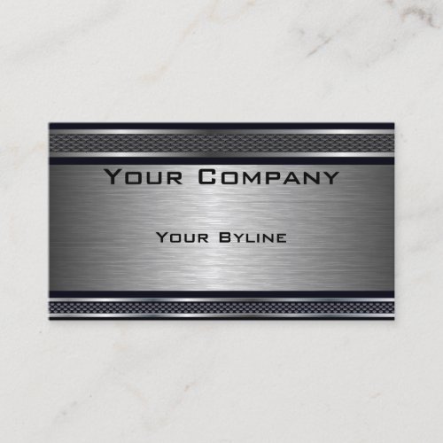 Dark Brushed Silver  Business Card