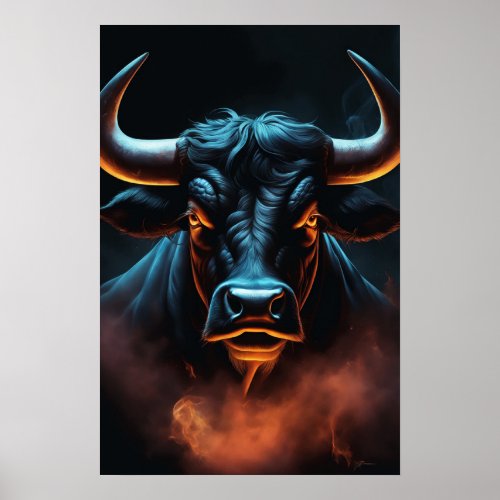 Dark Buffalo art Poster