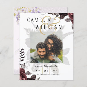 Dark Burgundy Black Roses Wedding Fall Winter