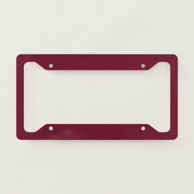 Dark Burgundy License Plate Frame (Front)