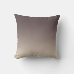 Dark Burgundy Off-White Ombre Effect Throw Pillow
