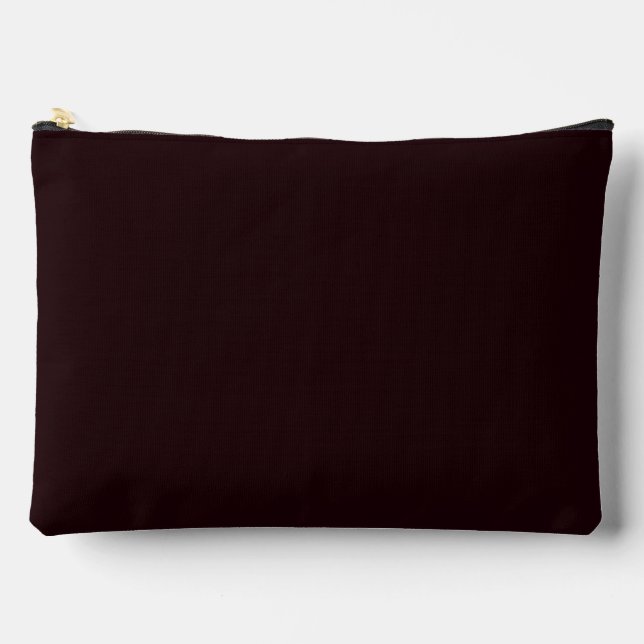 Dark Burgundy | Plain Burgundy  Accessory Pouch (Front)