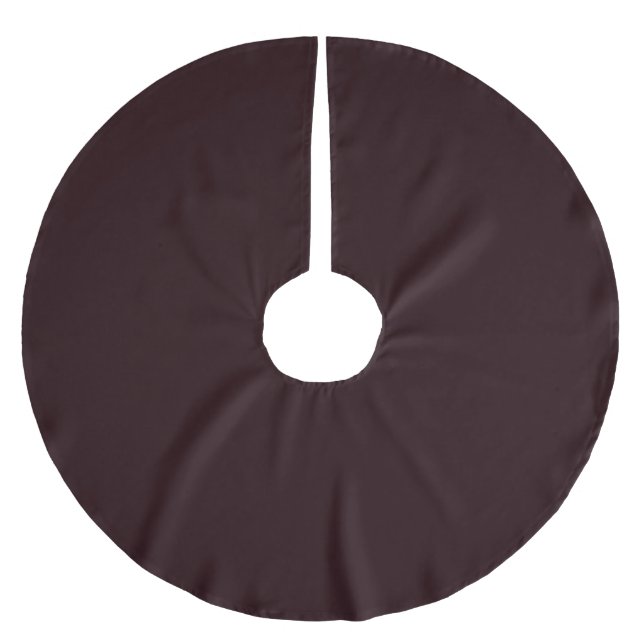 Dark Burgundy | Plain Burgundy  Brushed Polyester Tree Skirt (Front)