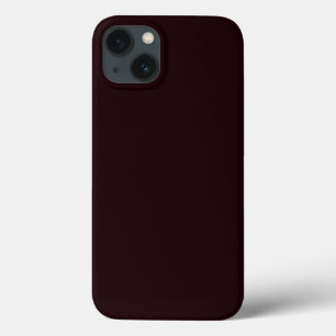 Dark Burgundy Plain Burgundy iPhone 13 Case