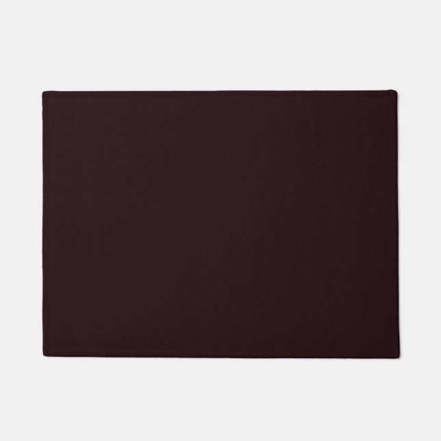 Dark Burgundy | Plain Burgundy  Doormat (Front)