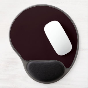 Dark Burgundy Plain Burgundy Gel Mouse Pad