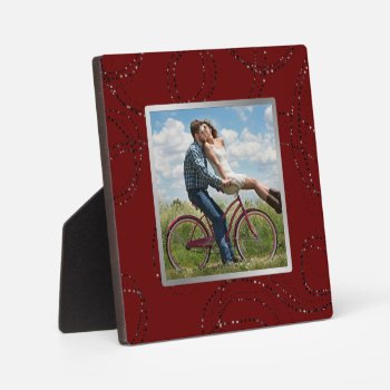 Dark Burgundy Red Wide Frame Photo by holiday_store at Zazzle