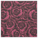 Dark Burgundy roses . Fabric