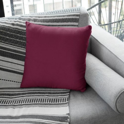 Dark Burgundy Throw Pillow