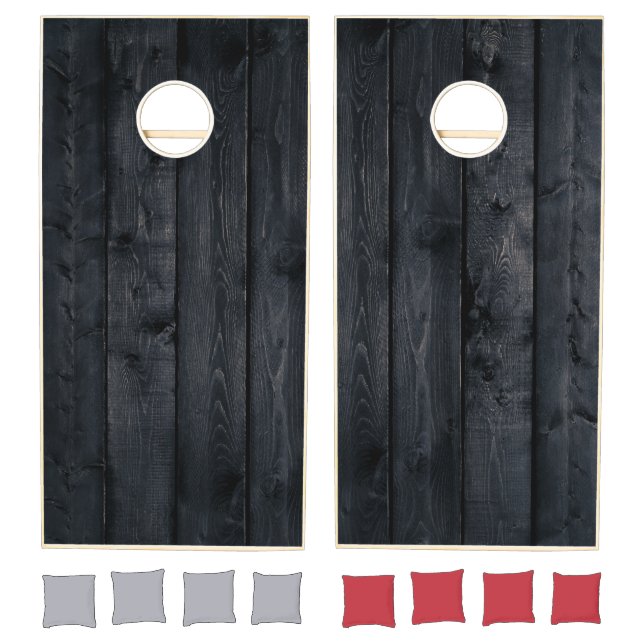 Dark Burnt Wood Cornhole Set (Set)