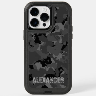 Dark Camo Name Template OtterBox iPhone 14 Pro Max Case