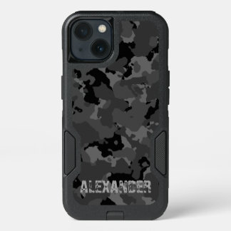 Dark Camo Name Template iPhone 13 Case