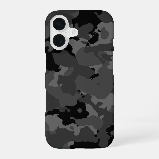Dark Camo Pattern Iphone Case (Back)