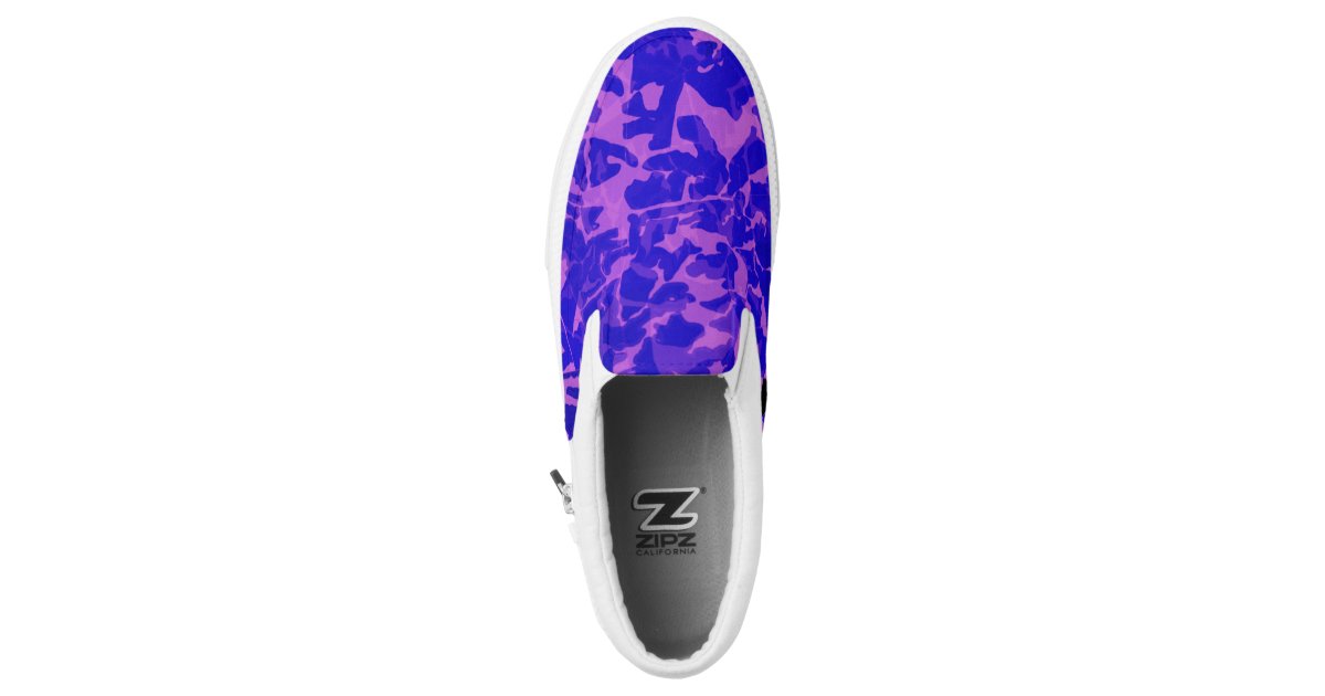 Dark Camo Printed Shoes | Zazzle